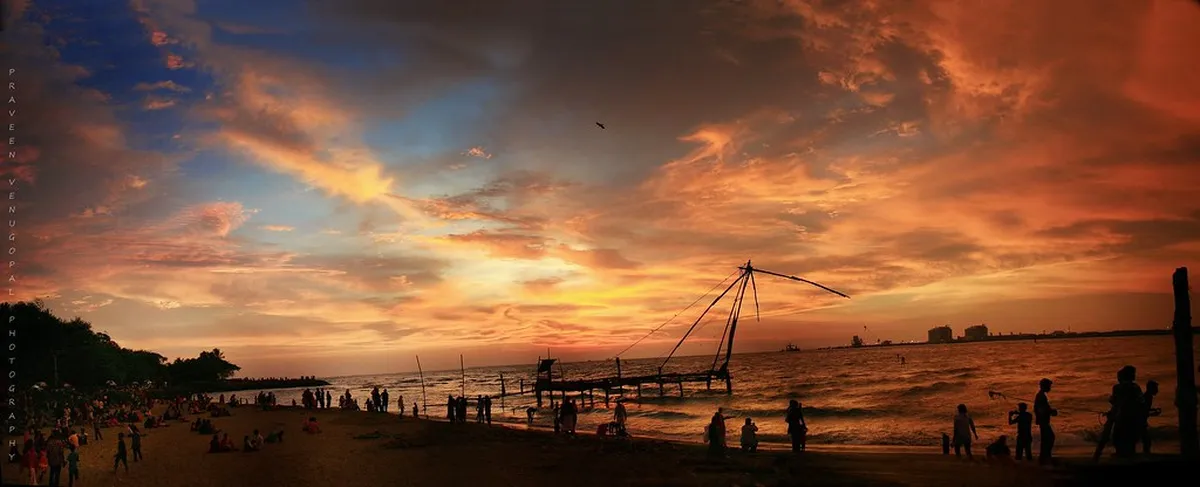 Evening: Sunset at Fort Kochi
